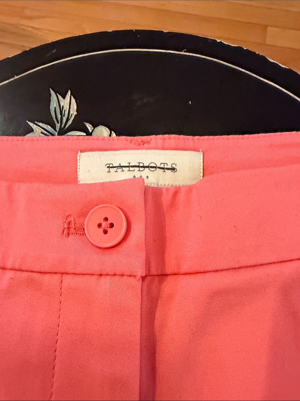 Talbots Coral Button-Front Skirt